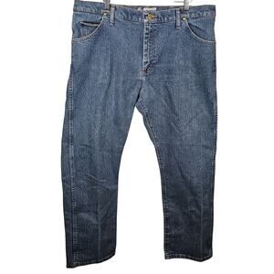 Wrangler 47 Regular Fit Advanced Comfort Size 38x30 MACMS Cowboy Rodeo Jeans